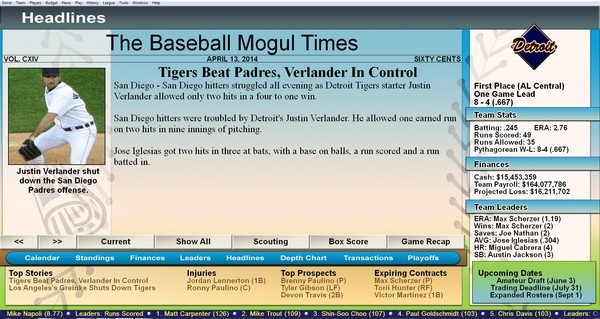 скриншот Baseball Mogul 2015 3