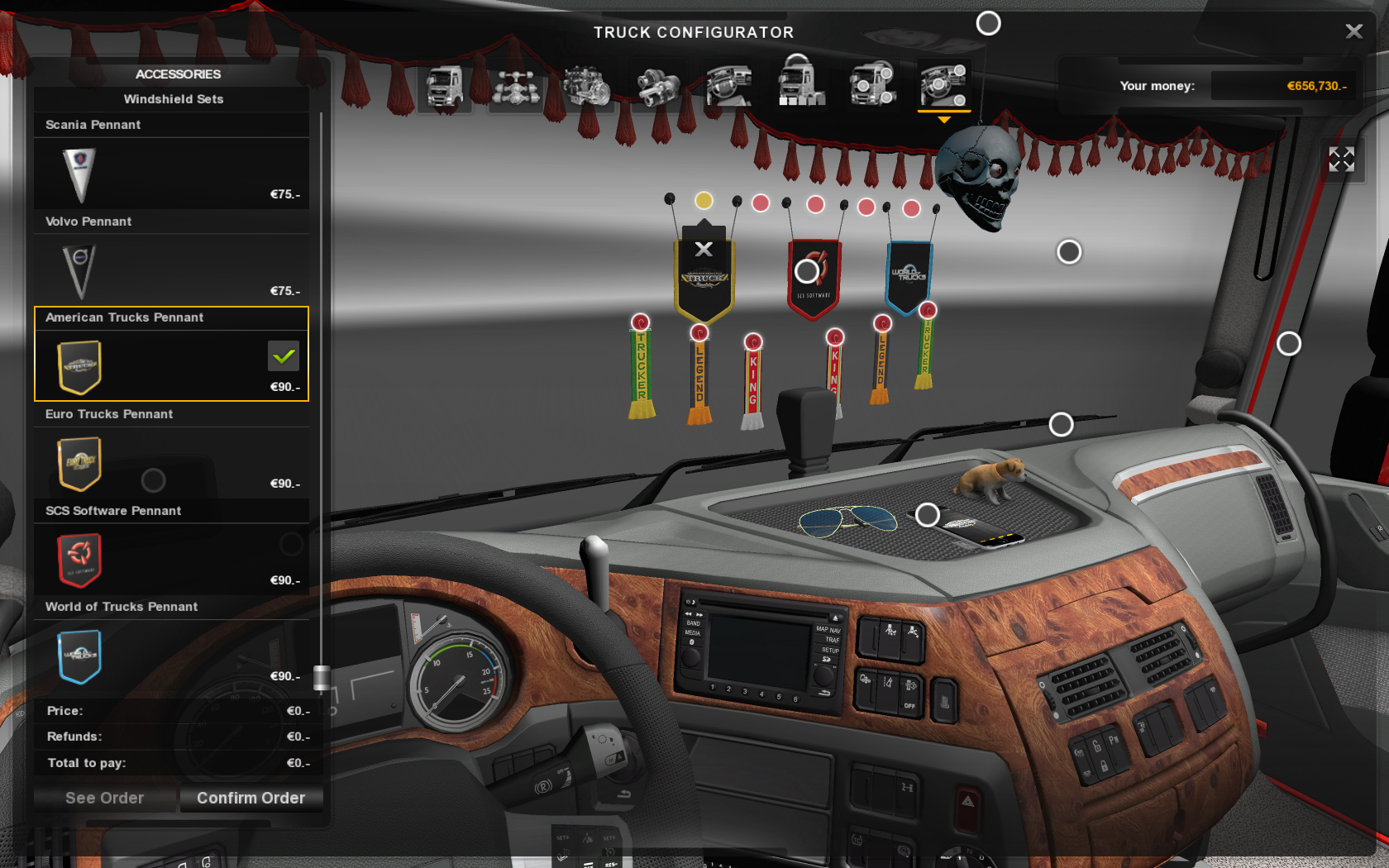 Kabinen-Accessoires – Euro Truck Simulator 2