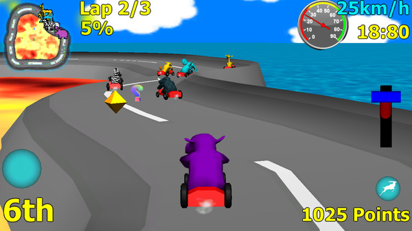 скриншот Wild Animal Racing 2