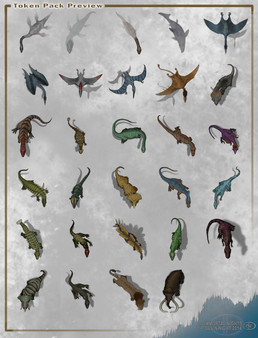 Fantasy Grounds - Top Down Tokens - Dinosaurs for steam Fantasy Grounds - Top Down Tokens - Dinosaurs for steam