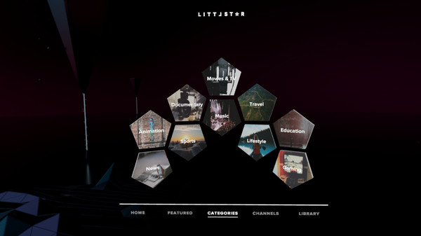 скриншот Littlstar VR Cinema 4