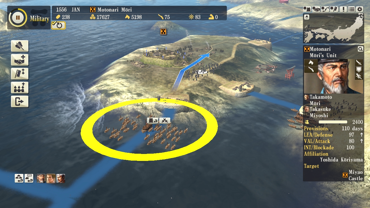NOBUNAGA'S AMBITION: SoI - Scenario 6 "Battle of Itsukushima" screenshot screenshot 4