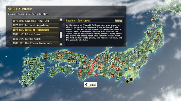 NOBUNAGA'S AMBITION: SoI - Scenario 7 "Battle of Tetorigawa" for steam NOBUNAGA'S AMBITION: SoI - Scenario 7 "Battle of Tetorigawa" for steam
