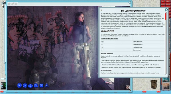 скриншот Fantasy Grounds - Interface Zero 2.0 for Savage Worlds 3
