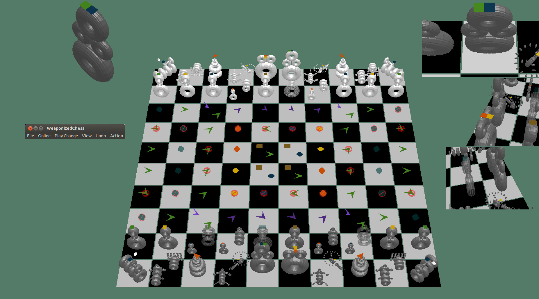 Cyber Game Chess Set With Chessboard PC Game Chess Pieces -  Portugal