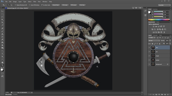 скриншот Introduction to 3D Prop Modeling and Design - Viking Armor and Weapons 1