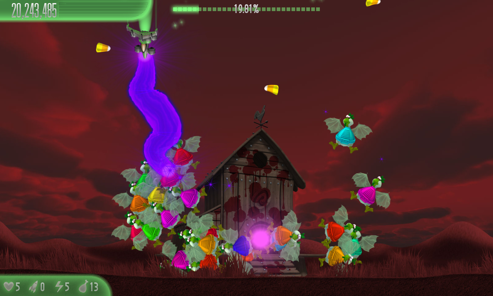 Chicken Invaders 5 - Halloween Edition screenshot screenshot 2