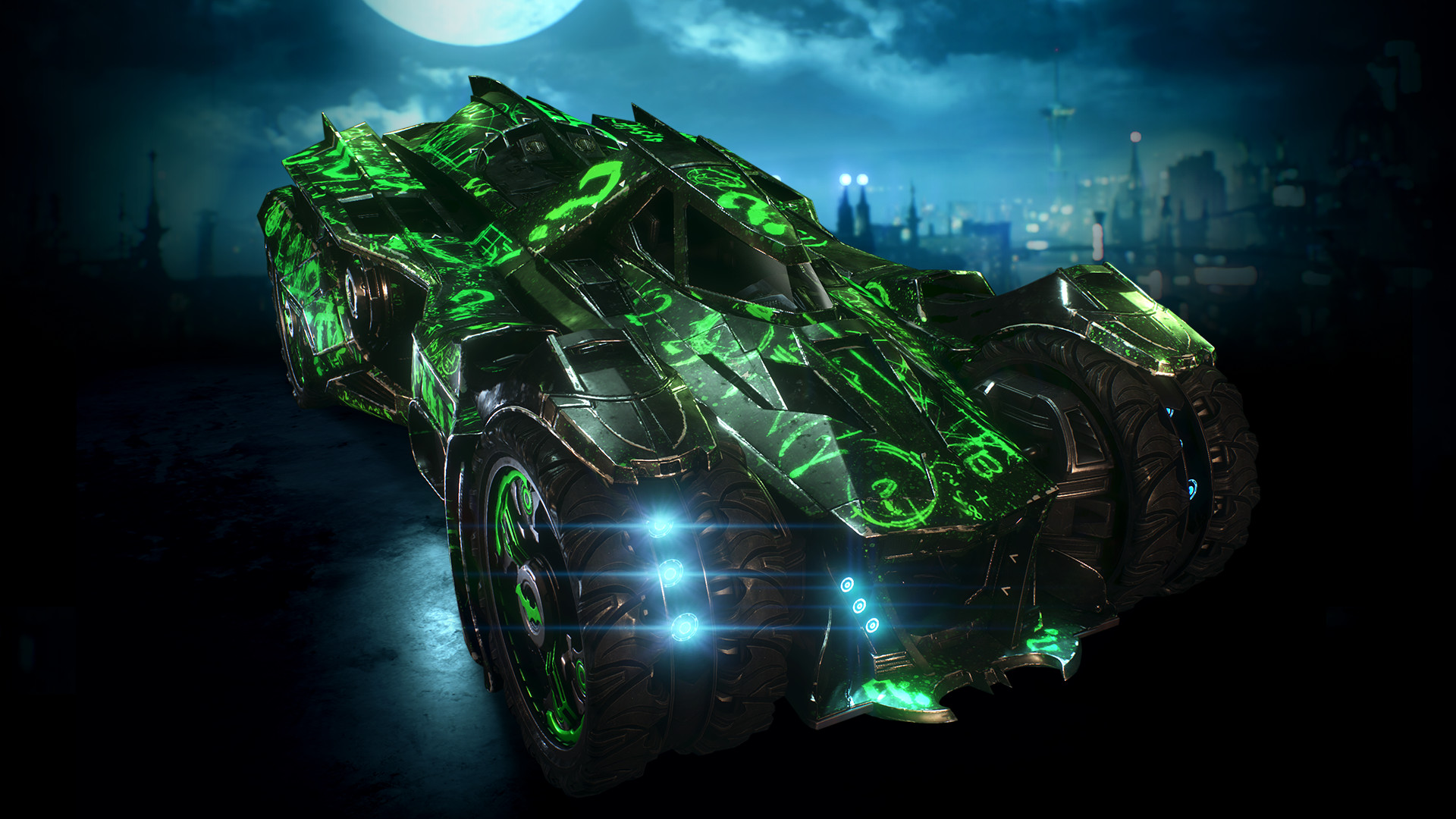 Batman™: Arkham Knight - Riddler Themed Batmobile Skin Featured Screenshot #1