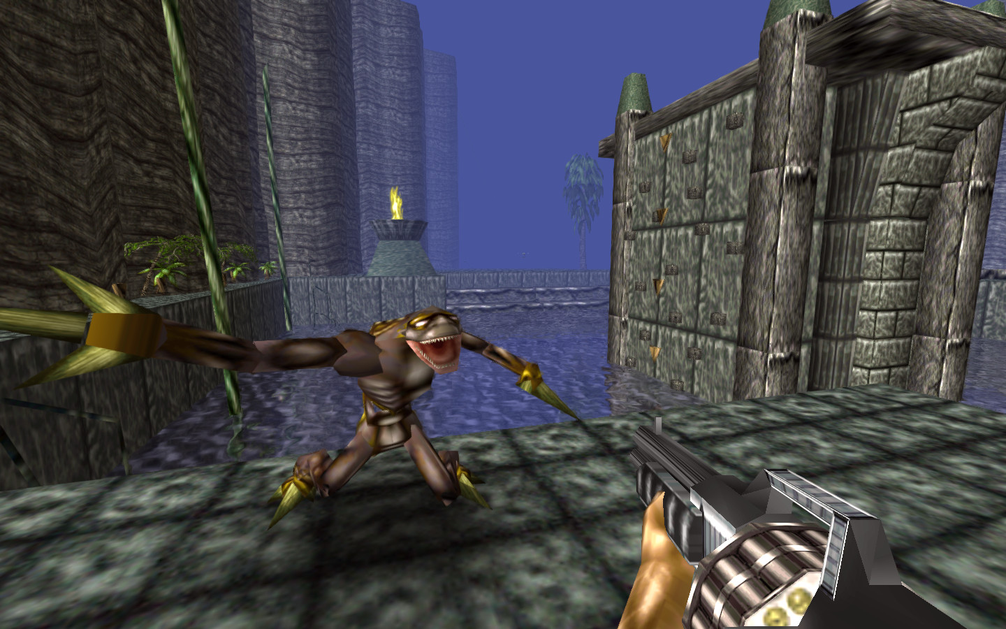 Turok Evolution PS2 jogo com Dinossauros 