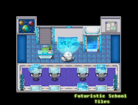 скриншот RPG Maker VX Ace - Futuristic School Tiles 0
