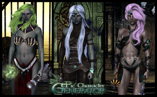 скриншот ePic Character Generator - Season #2: Female Drow Spellcaster 1