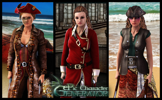 скриншот ePic Character Generator - Season #2: Female Pirate 3