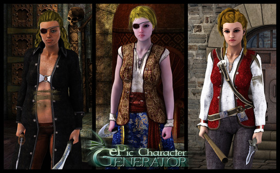 скриншот ePic Character Generator - Season #2: Female Pirate 2