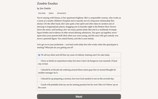 Screenshot of Zombie Exodus