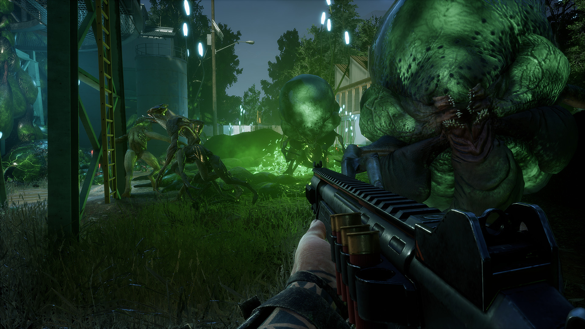 Jogo de tiro multiplayer cooperativo Earthfall: Alien Horde é