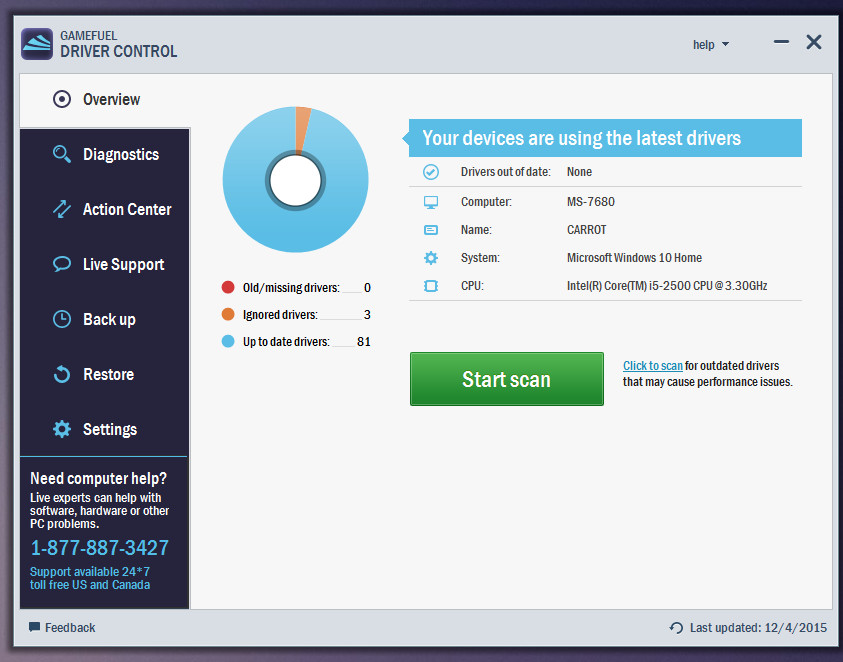 Gamefuel Driver Control screenshot 1
