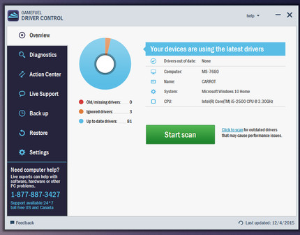 Gamefuel Driver Control Gamefuel Driver Control