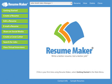 скриншот Resume Maker for Windows 0