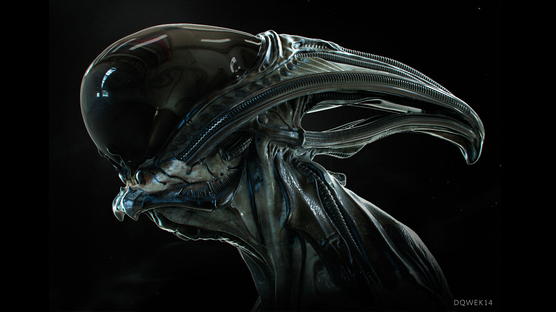 Sculpting and Rendering a Biomech Creature Bust Featured Screenshot #1