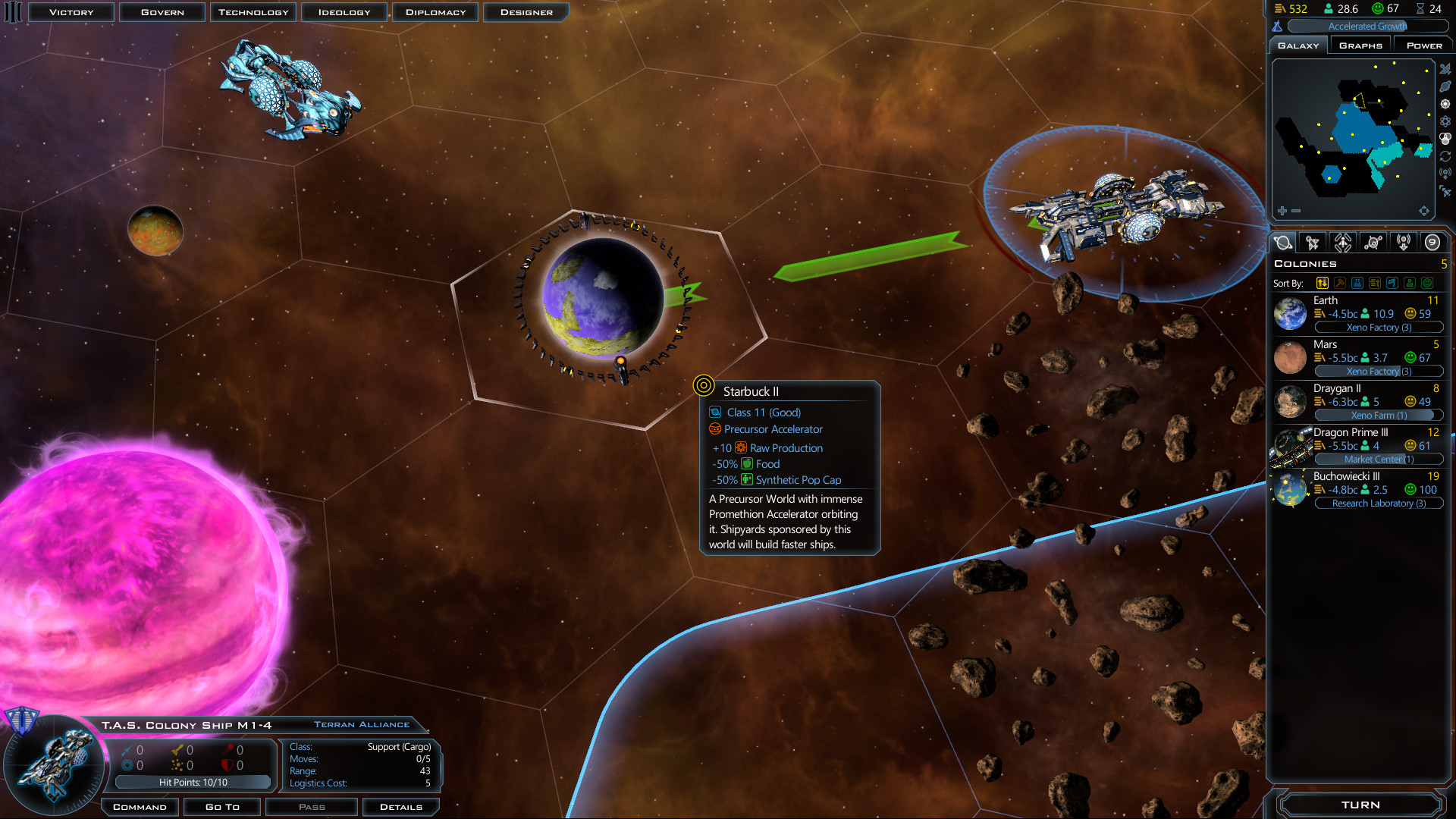 Galactic Civilizations III - Precursor Worlds DLC screenshot screenshot 8