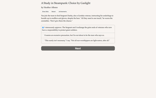 скриншот A Study in Steampunk: Choice by Gaslight 1