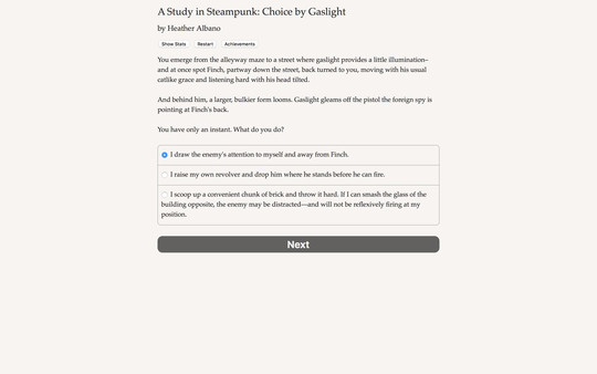 скриншот A Study in Steampunk: Choice by Gaslight 0