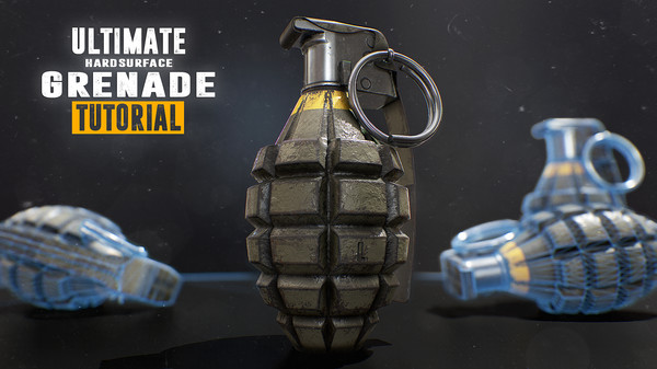 скриншот Ultimate Grenade Tutorial - Hardsurface 3D Course 0