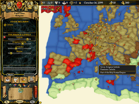скриншот For The Glory: A Europa Universalis Game 2