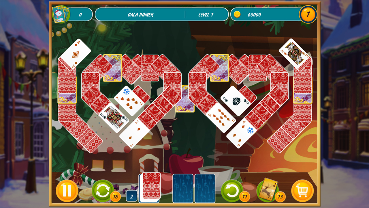 Solitaire Card Games - Get into the holiday spirit with Christmas Solitaire!  This FREE site features your favorite solitaire games -- 1 Card, 3 Card,  Spider, Freecell, Yukon, Klondike, and more! Play