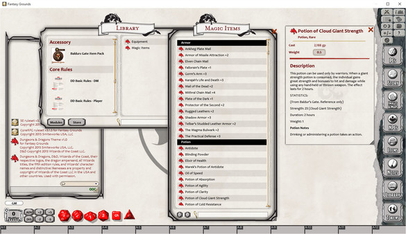 Fantasy Grounds - Baldur's Gate: Enhanced Edition Item Pack for steam Fantasy Grounds - Baldur's Gate: Enhanced Edition Item Pack for steam