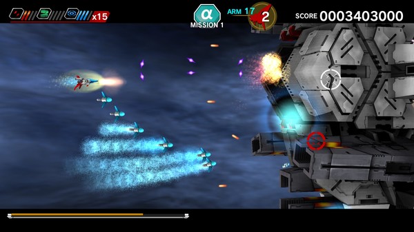 скриншот DARIUSBURST Chronicle Saviours - Galaxy Force II 1