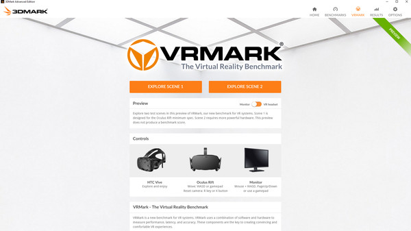 скриншот VRMark Preview 1
