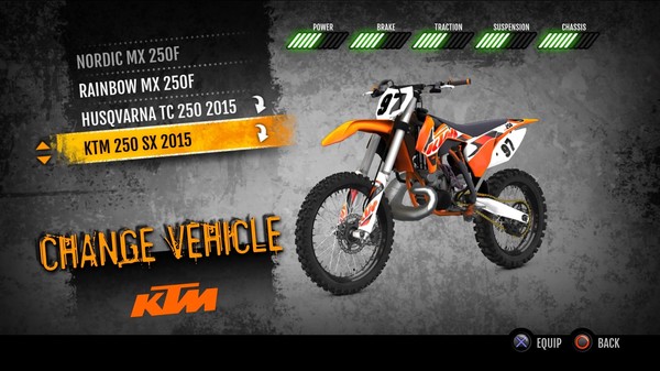 MX vs. ATV Supercross Encore - 2015 KTM 250 SX MX