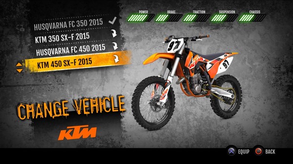 MX vs. ATV Supercross Encore - 2015 KTM 450 SX-F MX for steam MX vs. ATV Supercross Encore - 2015 KTM 450 SX-F MX for steam