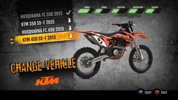 скриншот MX vs. ATV Supercross Encore - 2015 KTM 450 SX-F MX 1