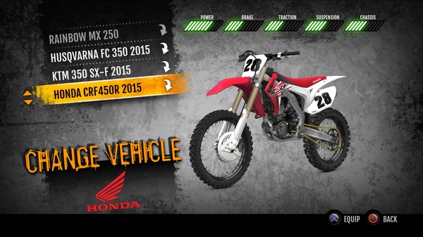 MX vs. ATV Supercross Encore - 2015 Honda CRF450R MX for steam MX vs. ATV Supercross Encore - 2015 Honda CRF450R MX for steam