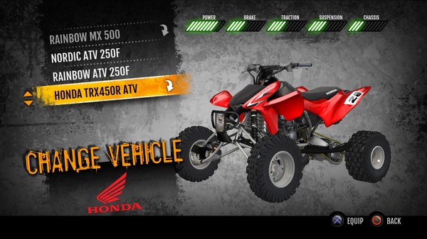 скриншот MX vs. ATV Supercross Encore - Honda TRX450R ATV 1