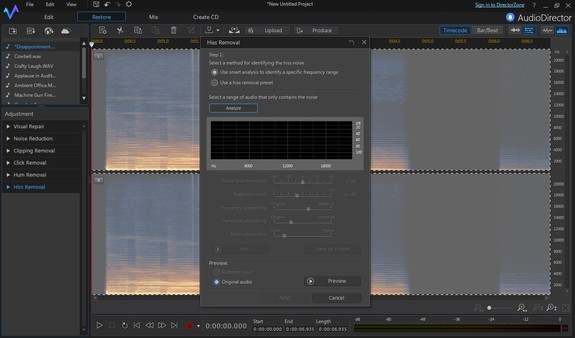 скриншот CyberLink AudioDirector 6 5