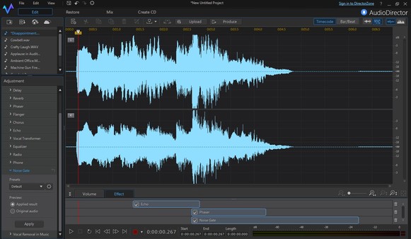 скриншот CyberLink AudioDirector 6 4
