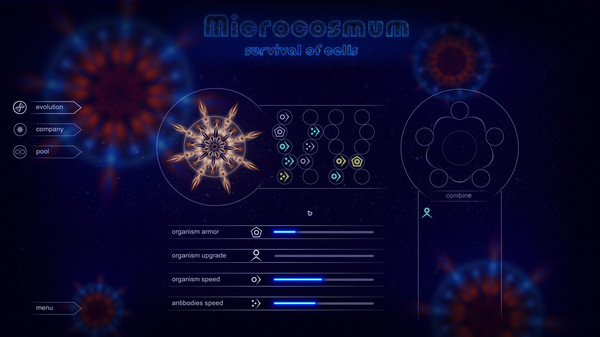 скриншот Microcosmum: survival of cells - Colors for organisms 1
