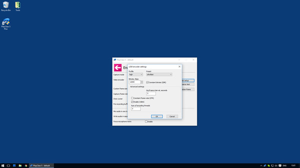 скриншот PlayClaw 5 - H.264/AVC Software Encoder 1