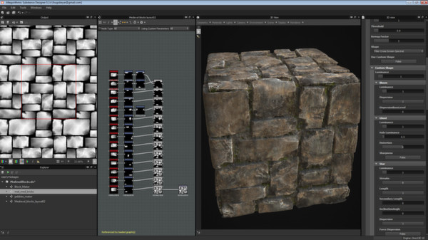 скриншот Medieval Blocks - Substance Designer Tutorial 3