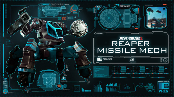 скриншот Just Cause 3 DLC: Reaper Missile Mech 0