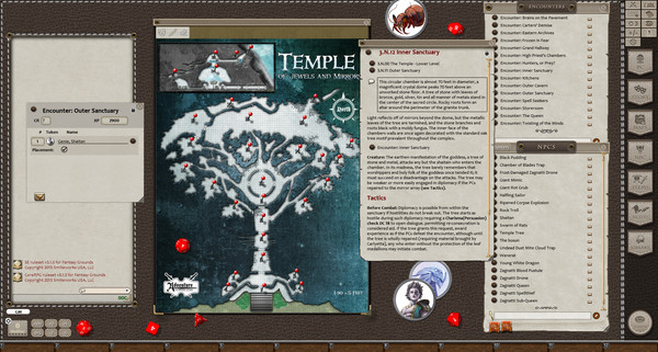 скриншот Fantasy Grounds - 5E: Shattered Heart Adventure Path (5E): The Temple of Jewels and Mirrors 2