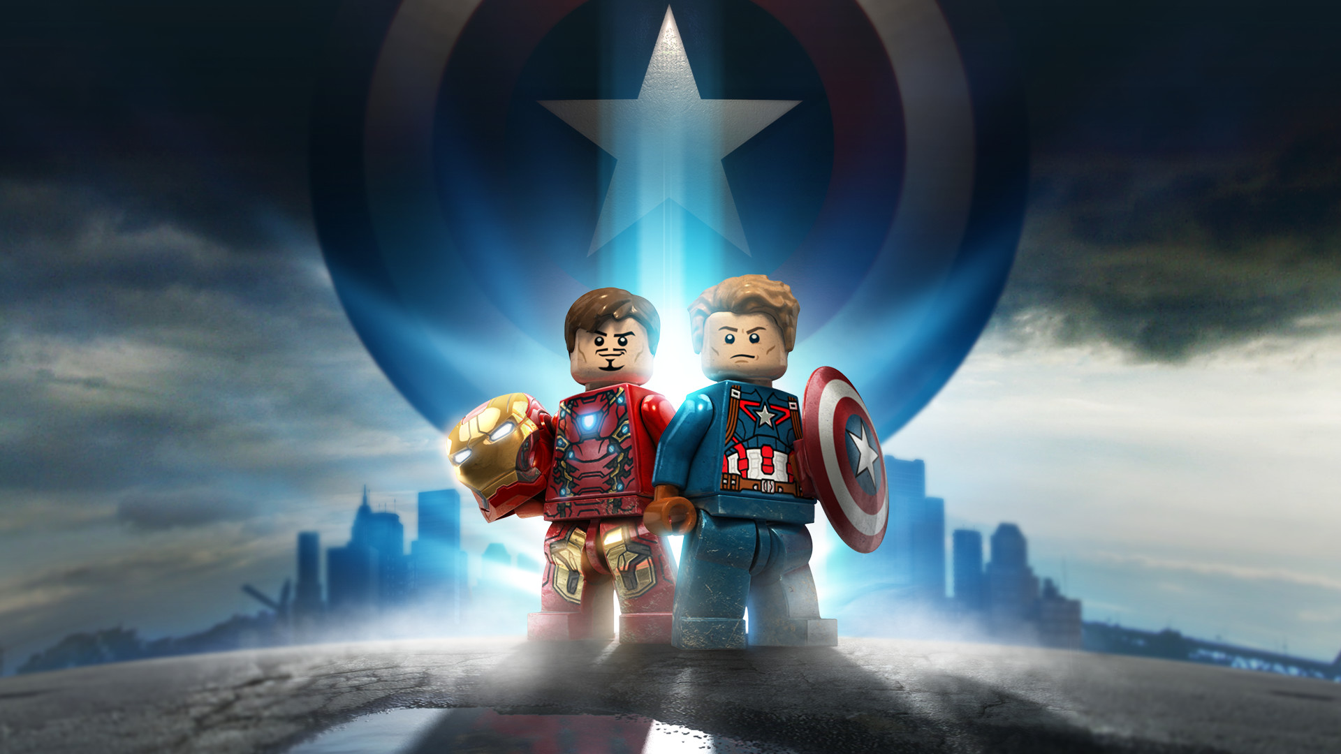 Lego iron man discount and captain america