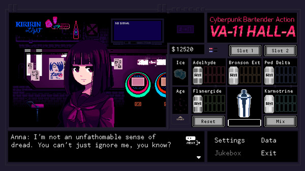 Скриншот №10 к VA-11 Hall-A Cyberpunk Bartender Action