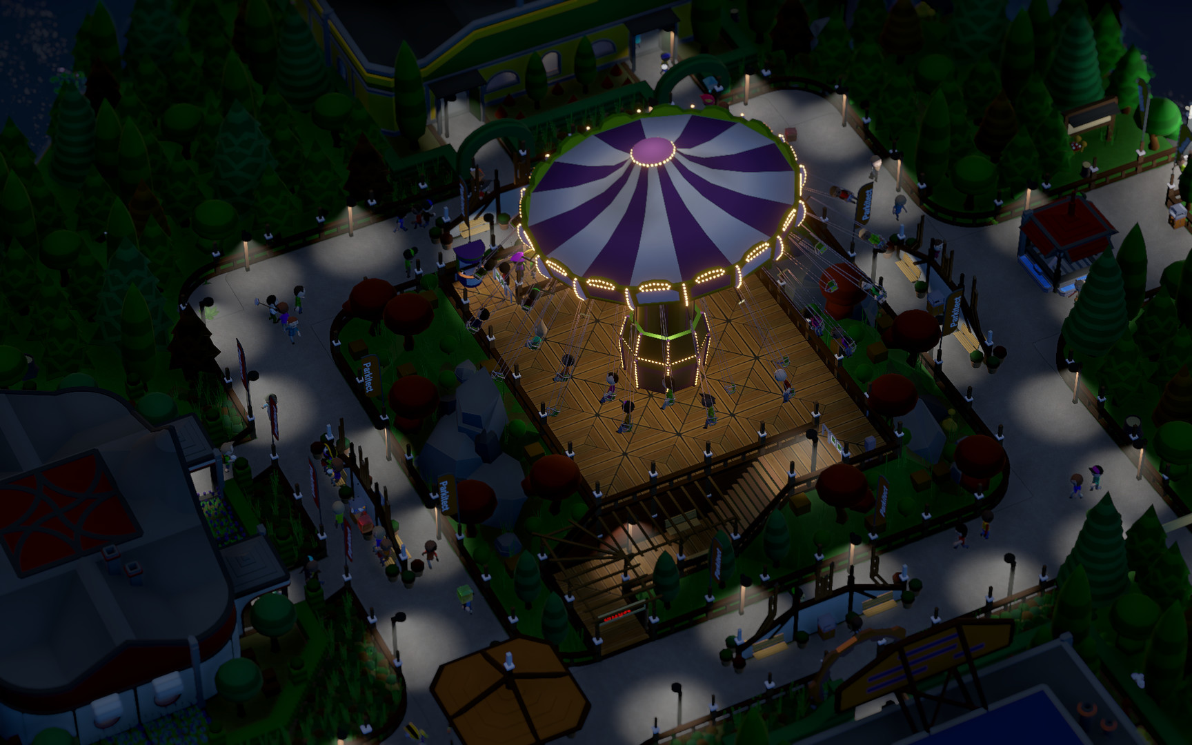 Theme park building game Parkitect is getting 8-player online multiplayer