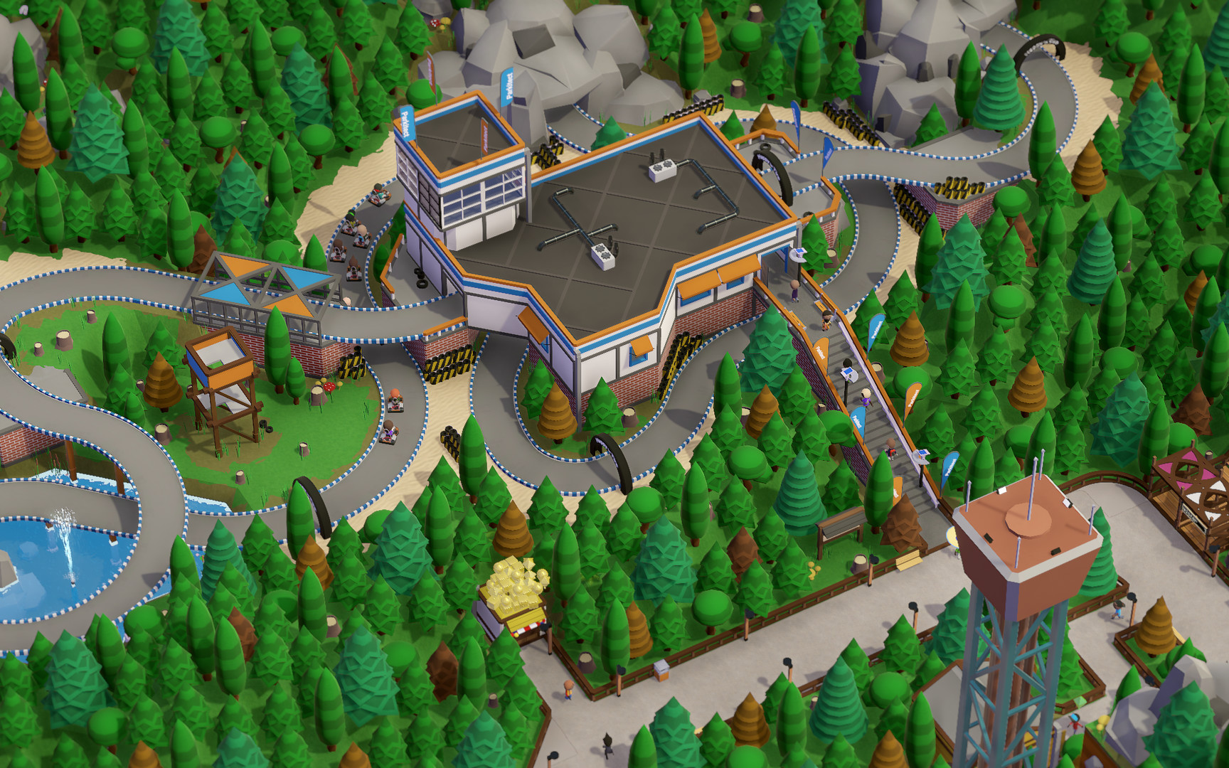 Theme park building game Parkitect is getting 8-player online multiplayer