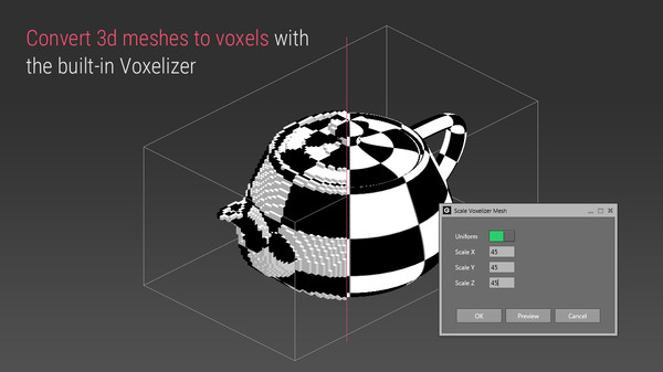 скриншот Qubicle Voxelizer Module 0