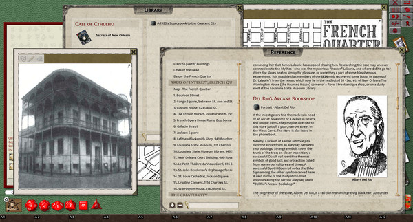 скриншот Fantasy Grounds - Call of Cthulhu: Secrets of New Orleans 0